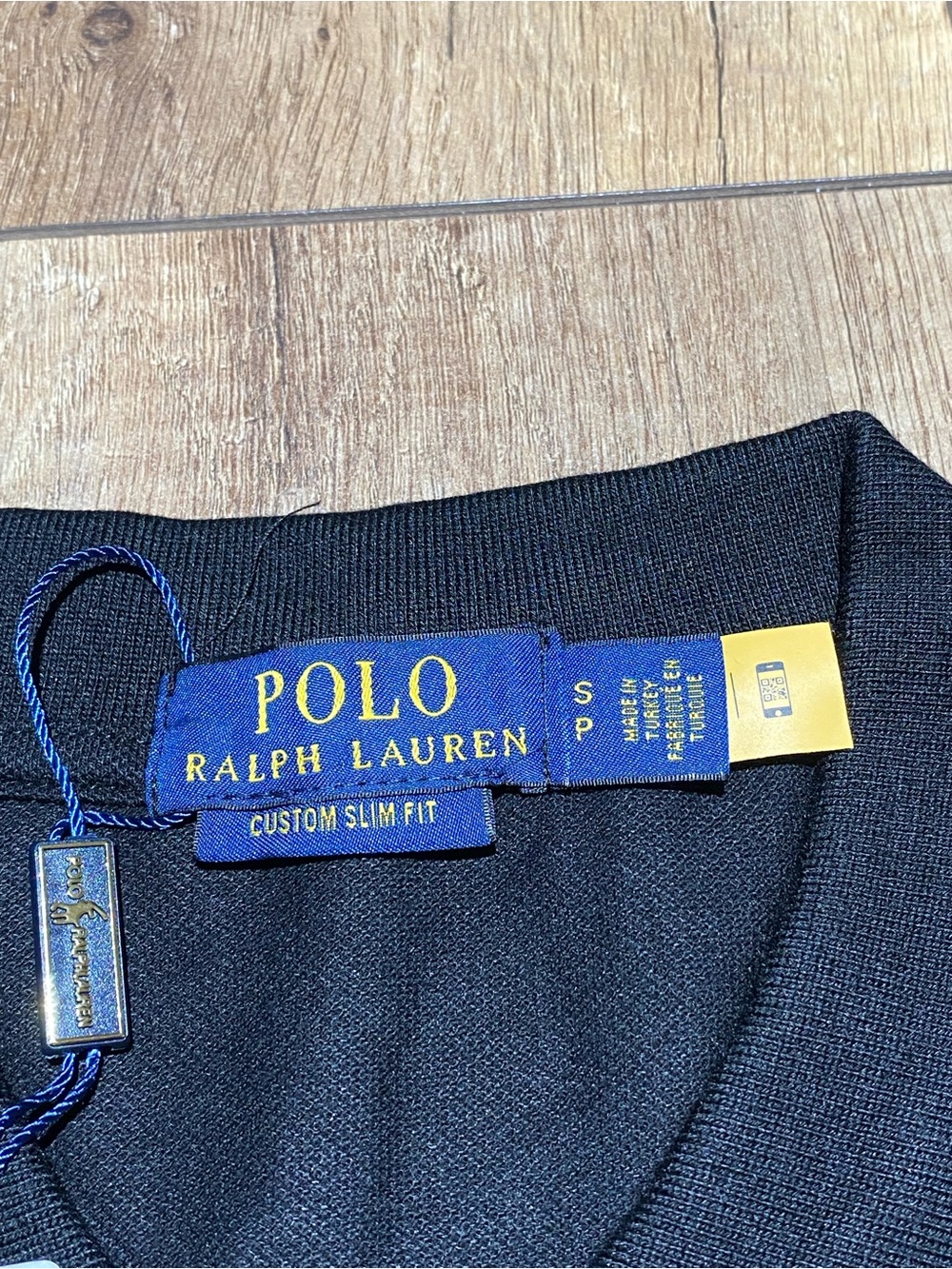 Polo Ralph Lauren Mens Black and White Polo Shirt Short Sleeve Brand New Medium - Picture 9 of 14